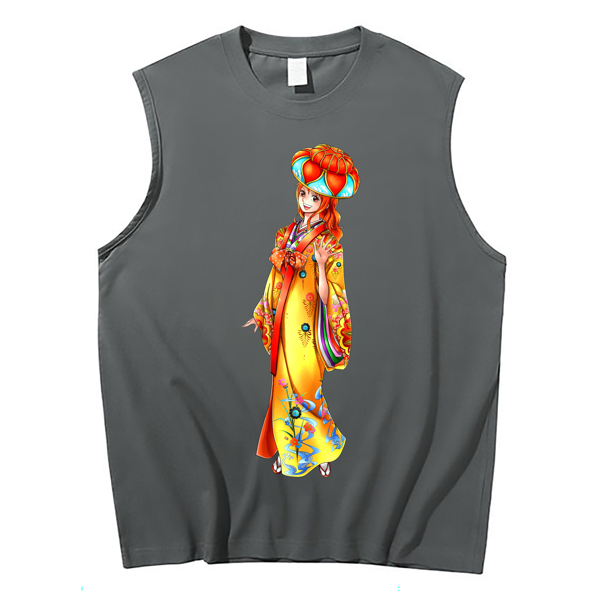 ワンピース ナミ ONE PIECE Nami コットン100％タンクトップ（フロントプリント）